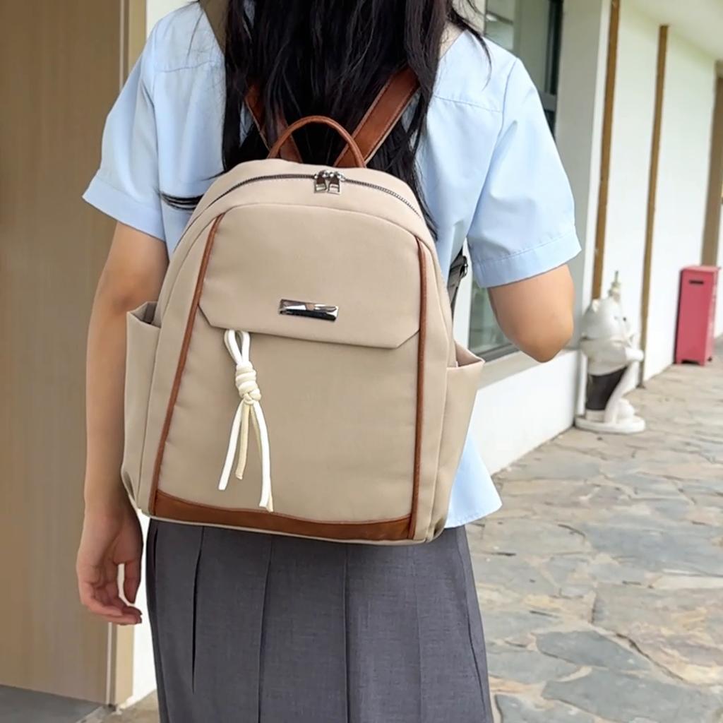 Women's Oxford Backpack Large Capacity Student Schoolbag Lightweight Travel Backpack