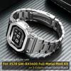 Новые аксессуары для модификации Casio Маленькие квадратные часы 3578 GW-BX5600 Металлический корпус Безель Ремешок из нержавеющей стали Мужские Черный/Золотой/Серебристый