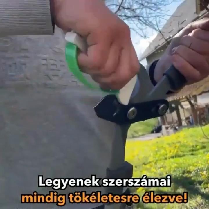 Портативная ручная точилка для ножей, устройство для заточки лезвий садовых инструментов из вольфрамовой стали, металлическая ручная неэлектрическая точилка для лезвий