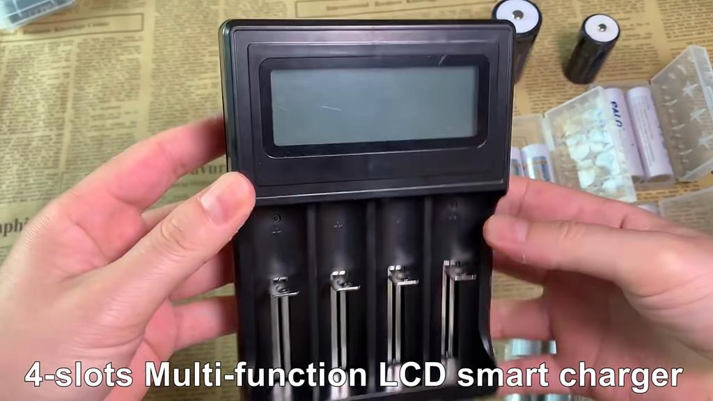 PALO 18650 Зарядка аккумулятора Smart LCD, Micro USB, поддержка гибридной зарядки для литий-ионного аккумулятора 3,7 В 18650 26650 22650 18500 17500 14500 16340