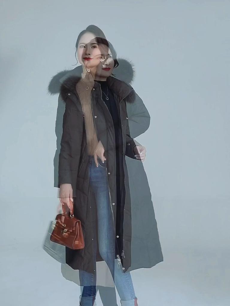 Real Fur Collar Winter Long Down Coats for Women Vintage Plus Size Parkas Hooded Elegant Thick Warm White Duck Down Jacket Woman Outerwears