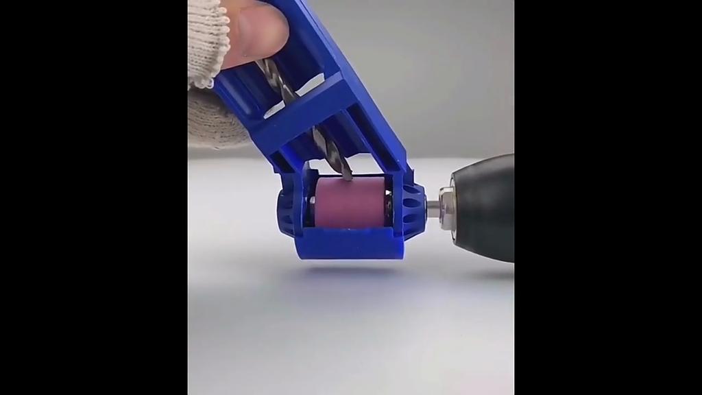 1pc Portable Drill Bit Sharpener with Grinding Wheel Corundum Grinding Wheel Bit Tool Drill Bit Sharpening Machine Grinder Polishing
