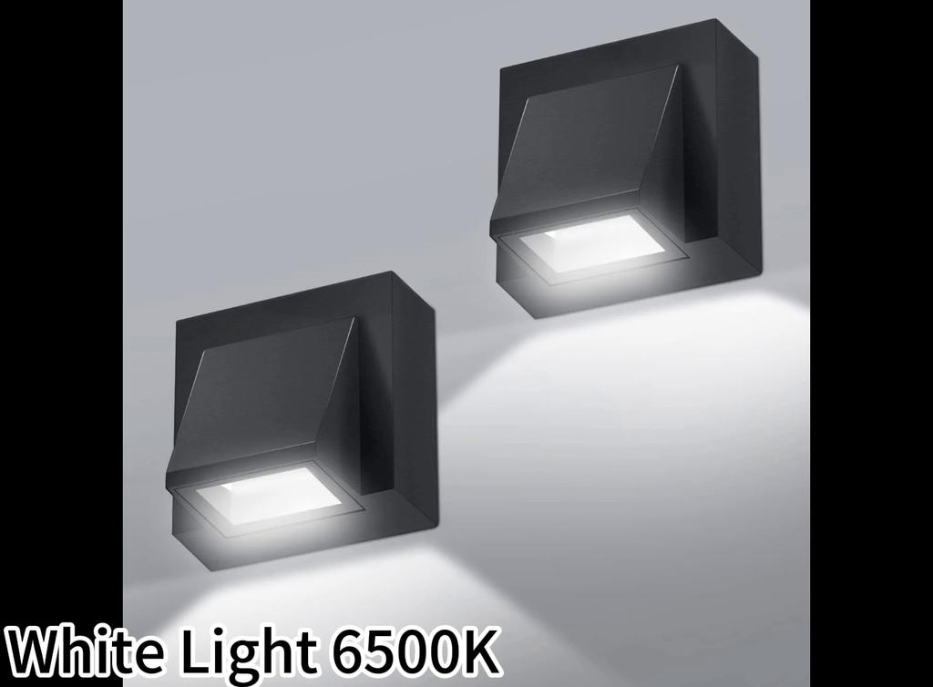 2 шт. Уличный настенный светильник 5 Вт COB LED 6000K холодный свет IP65 водонепроницаемый уличный настенный светильник из алюминия для открытых террас внутренних гостиных