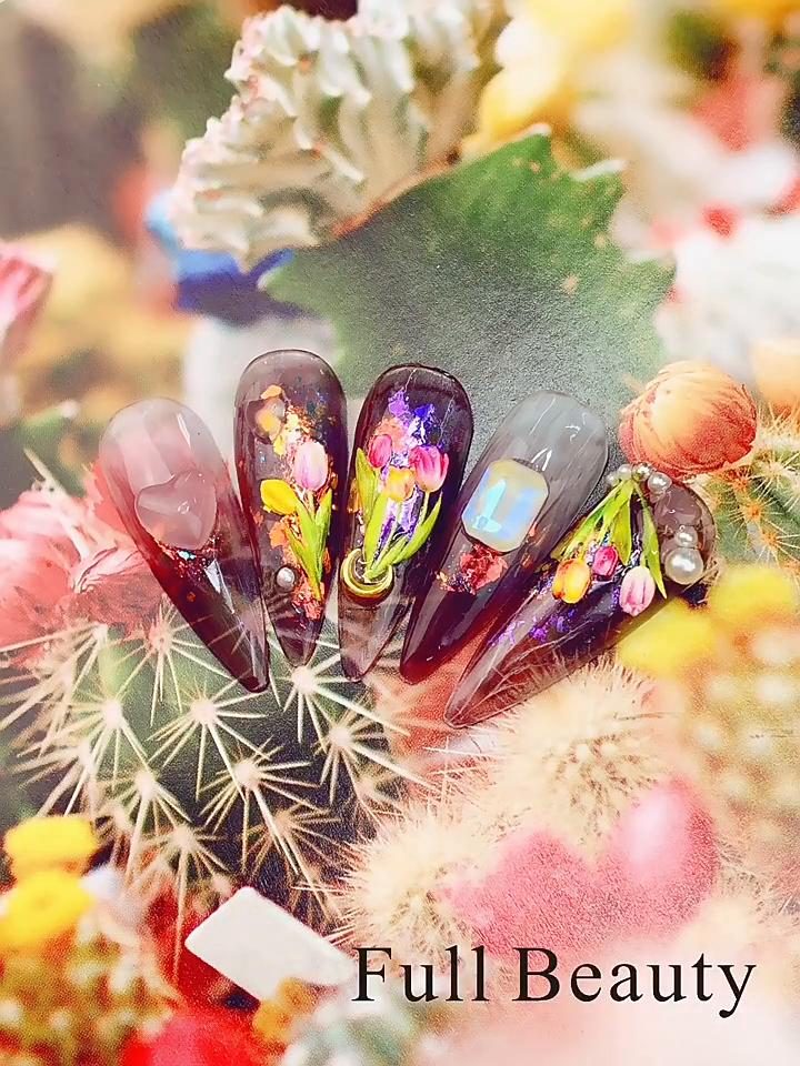 Nail Sticker 3D Liner Dark Butterfly Skull Flower Transfer Beautiful Decals Decoration Nail Art Accessories DIY Design