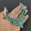 Изящное ожерелье из серебра 925 пробы с драгоценным камнем зеленого апатита, серебряное ожерелье с зеленым апатитом для жены, ожерелье унисекс, подарок на день рождения для любимой