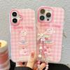 Cute Cat Dog Case for iPhone 16 Bling Bracelet Chain Clear Aesthetic Stylish Soft Durable Pretty TPU Protective Cover for iPhone 13 14 15 16 Pro Max