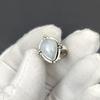 Кольцо из стерлингового серебра 925 пробы с натуральным лунным камнем, регулируемое по размеру — подходит для размеров США от 6 до 10 — украшения ручной работы в стиле бохо для женщин и мужчин, подарки на День святого Валентина