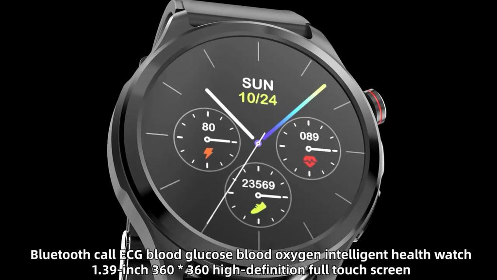 AMOLED Healthy Body Temperature Smart Watch Men Bluetooth Call 360*360 HD Screen Sports Blood Pressure Heart Rate Smartwatch For Android