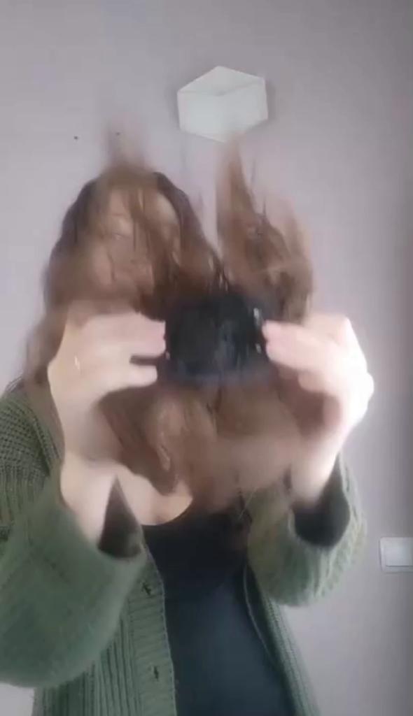 LUPU Natural Black Brown Synthetic Hair Pieces With Bangs Clip In Hair Extensions Hairpieces Heat Resistant Fiber For Women