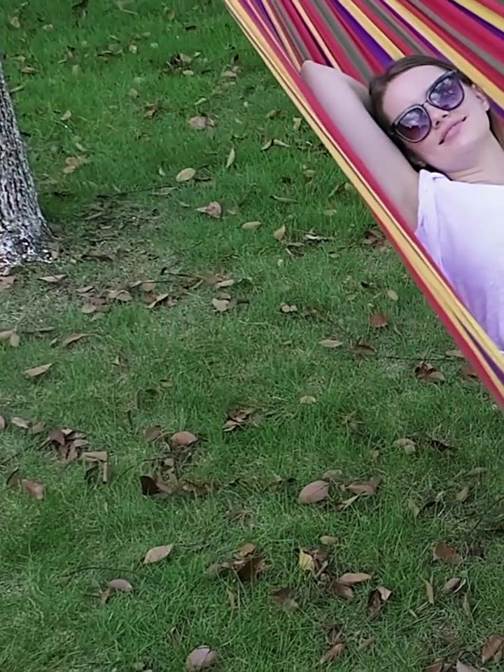 Портативный гамак для кемпинга на открытом воздухе, 1-2 человека, подвесная кровать, сверхлегкий туристический спальный гамак, холст, материал