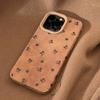 French Flower Faux Leather Phone Case for iPhone 16 15 14 13 13/12/11promax