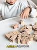 Деревянные весы-качалка с животными и кубиками для развивающих игр малышей
