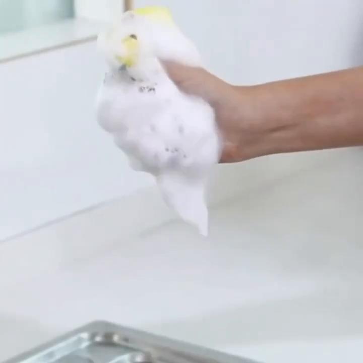 10 шт. Экологичная кухонная губка для чистки — губка для чистки и губка для защиты от царапин — идеально подходит для посуды и столешниц