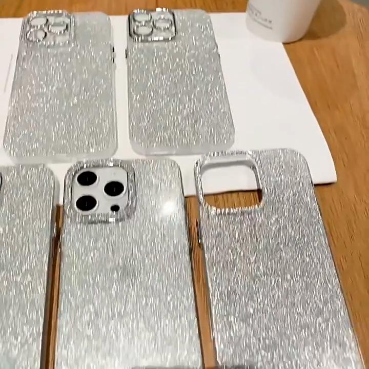 Роскошный минималистичный прозрачный блестящий чехол IMD из ТПУ для iPhone 15 Pro Max 14 Plus 13 12 Pro 11, универсальный защитный чехол от падения