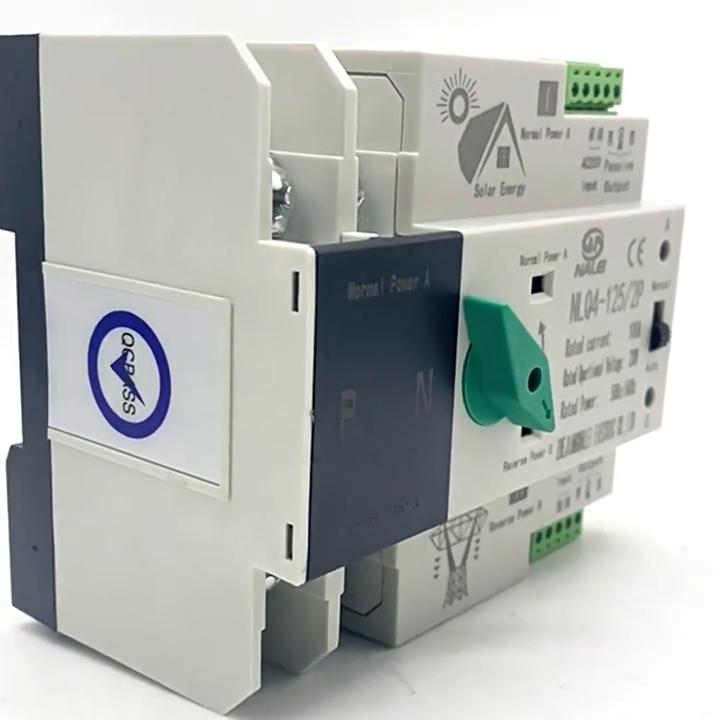 Переключатель резерва двойной мощности быстрого переключения автоматический 230 В переменного тока 100 А для домашнего завода