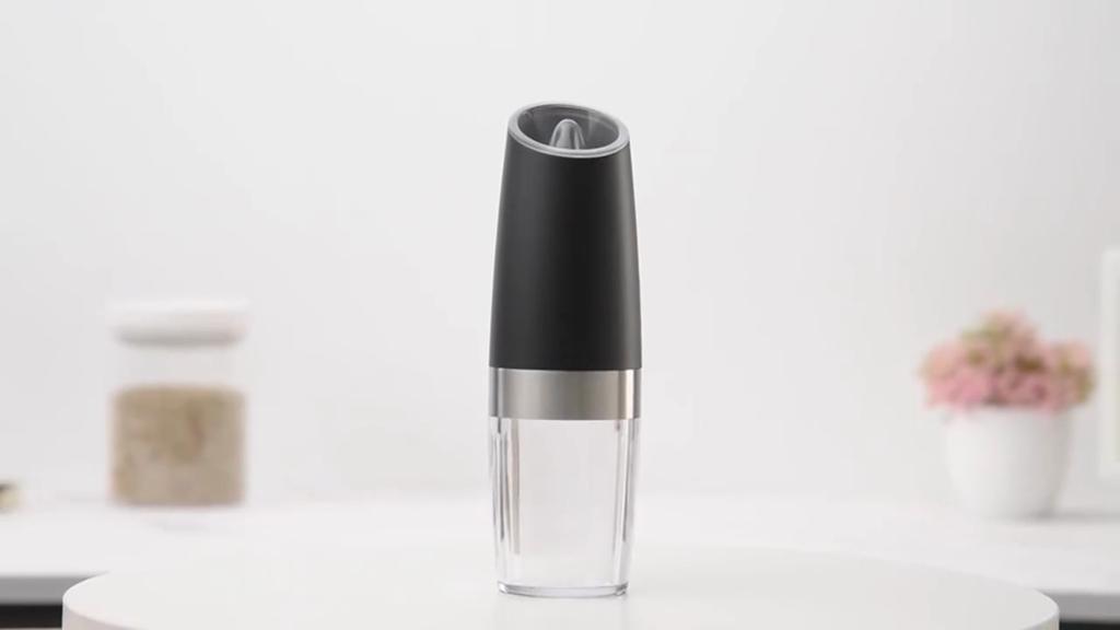 Электрические мельницы для соли и перца с гравитационным механизмом, работающие от батареек, со светодиодной подсветкой, автоматическое управление одной рукой