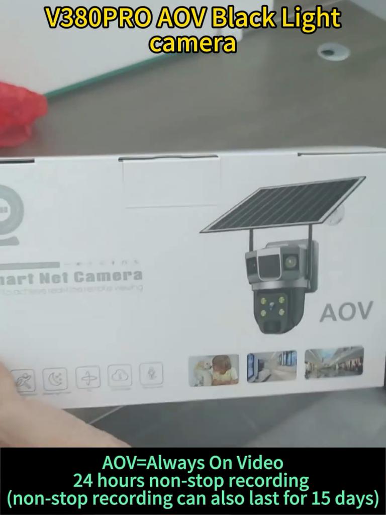 4G Solar IP Camera WIFI CCTV 12MP Dual Lens Triple Screen PTZ Auto Tracking 6K Curious Security Surveillance V380 Pro Camera