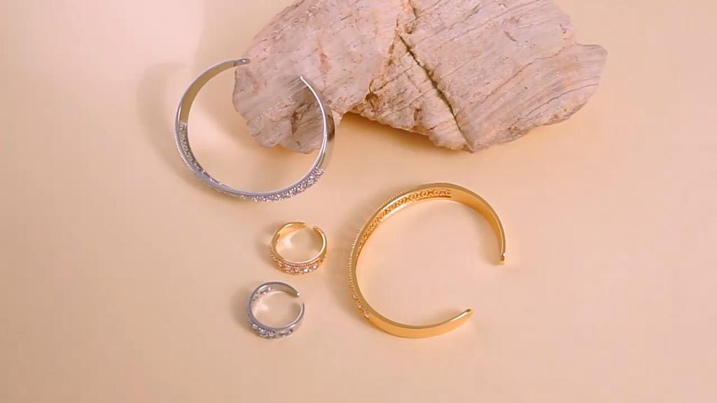 Her Lab | Кольцо с полым цирконом, индивидуальное легкое роскошное ювелирное кольцо