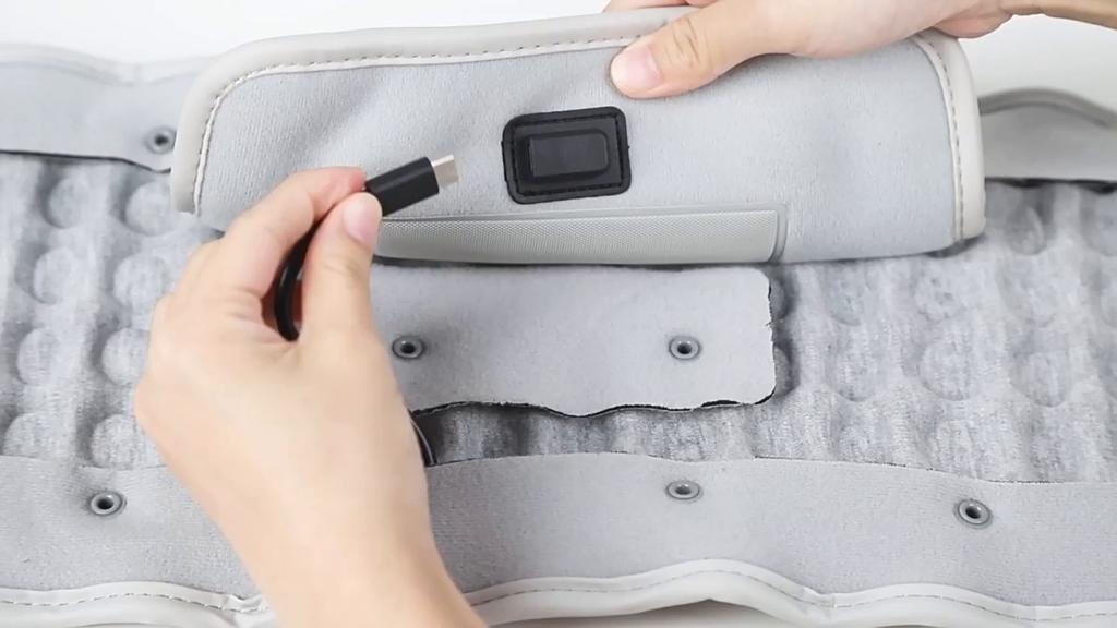 Надувной пояс для спины, красный светильник с подогревом, вибрацией, массажем, декомпрессией воздуха, бандаж для спины, поясничный поддерживающий пояс, поясничный поддерживающий пояс