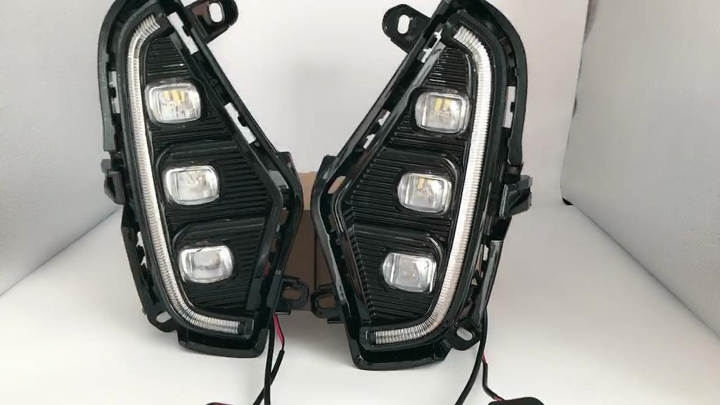 For Toyota RAV4 2019 2020 Yellow Turn Signal Function 1 2V Car DRL LED Daytime Running Light Automobile Cover Decoration Light