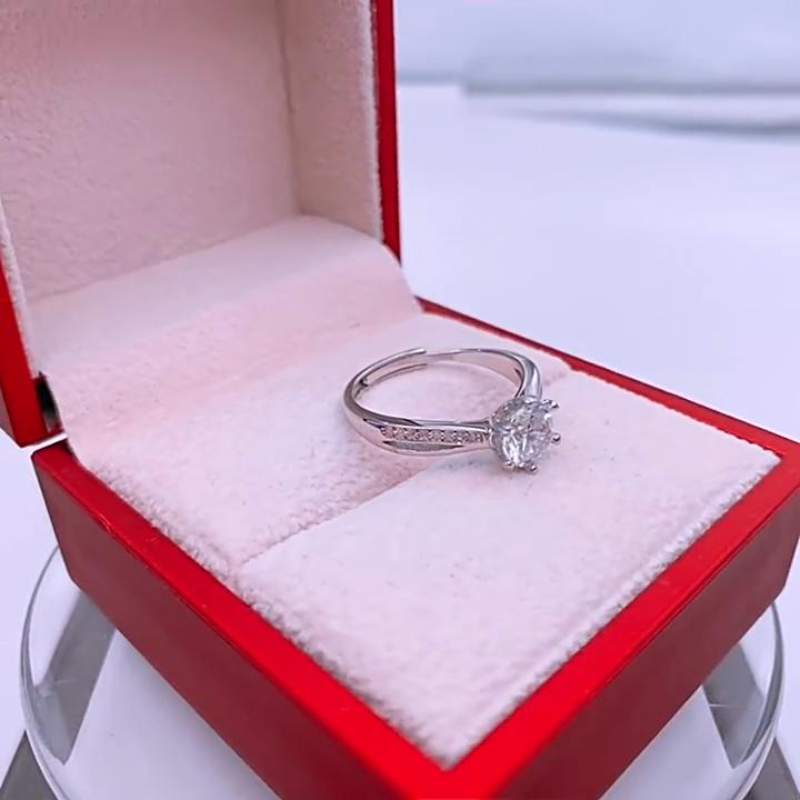 Танцизное классическое кольцо из стерлингового серебра 925 пробы с муассанитом, женские ювелирные изделия, свадебное обещание, подарок для вечеринки