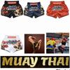 Skull Rose Flower Muay Thai MMA UFC Martial Arts Shorts Pants Kickboxing Boxing Fight Unisex Men Women Kid Quick Dry Print Elastic Polyester Training