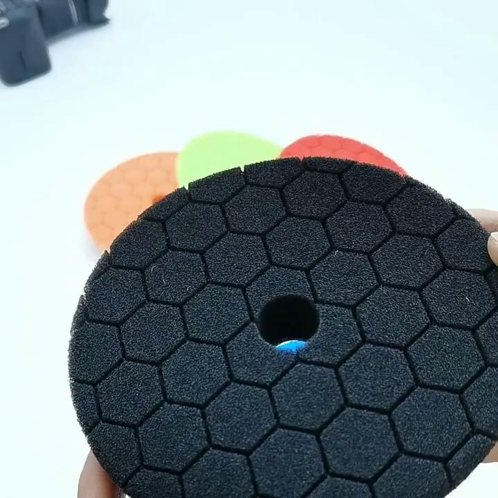 Buffing Polishing Pads 5 Pcs 6 Inch Large Size Sponge Polishing Pads Car Foam Buffing Sponge Pads