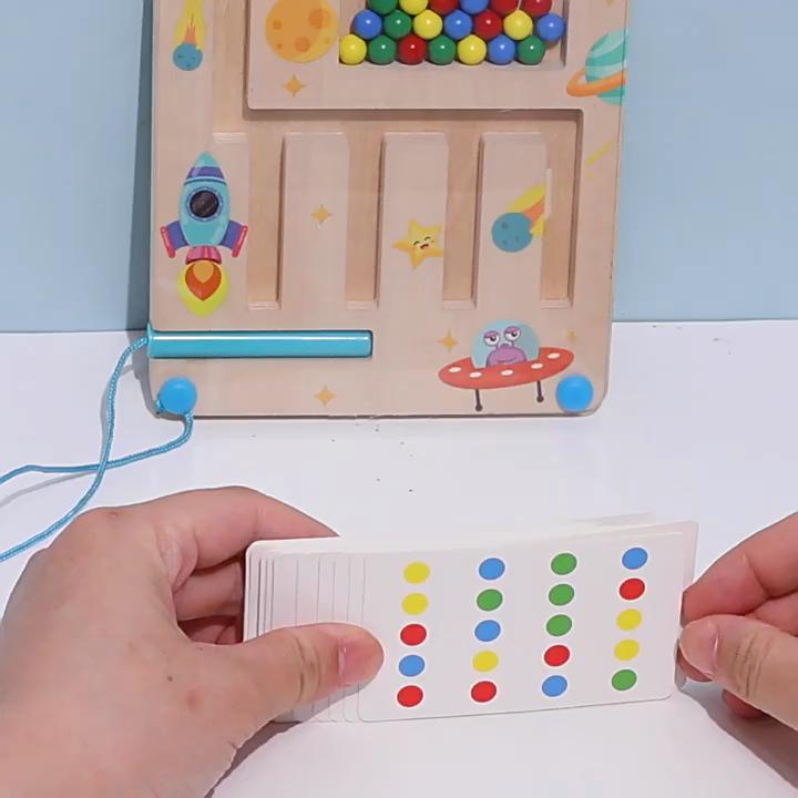 Nonelectric Wooden Brain Teaser Maze For Kids Kids Educational Toy For Cognitive Skill Building