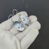 Серьги из натурального дендрита и опала, старинные серьги из стерлингового серебра 925 пробы, серьги-подвески из серебра в стиле бохо, подарки для вечеринок, подарки для нее