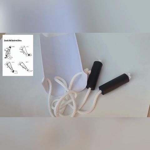Устройство для надевания носков с ручками из пенопласта, слайдер для носков для пожилых женщин и мужчин