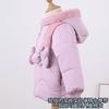 Children Winter Coats for Girls 1 To 6 Years Old Clothing Velvet and Thickened Fashion Cotton Jacket Hooded Parkas