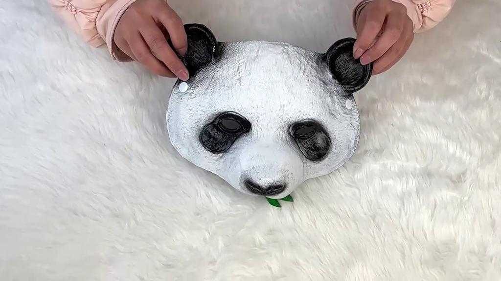 Funny Giant Panda Mask 3D PU Foam Animal Mask Female Male Carnival Party Club Cosplay Mask