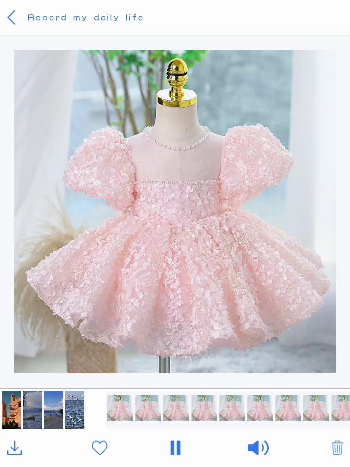 Детское атласное платье для девочек с пышной юбкой