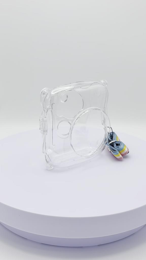 [Пленка Лаборатория] Instax Mini 25/26+ Прозрачный Чехол Защитный Чехол для Камеры с Ремешком CAA06