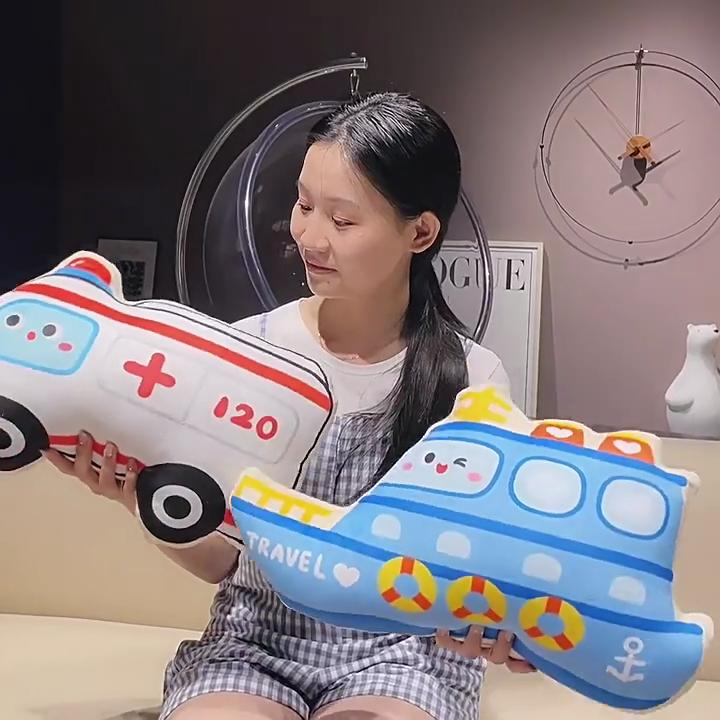 Fire Rescue Plush Toy For Children Plush Embroidered Sleep Pillow Birthday Gift For Boys