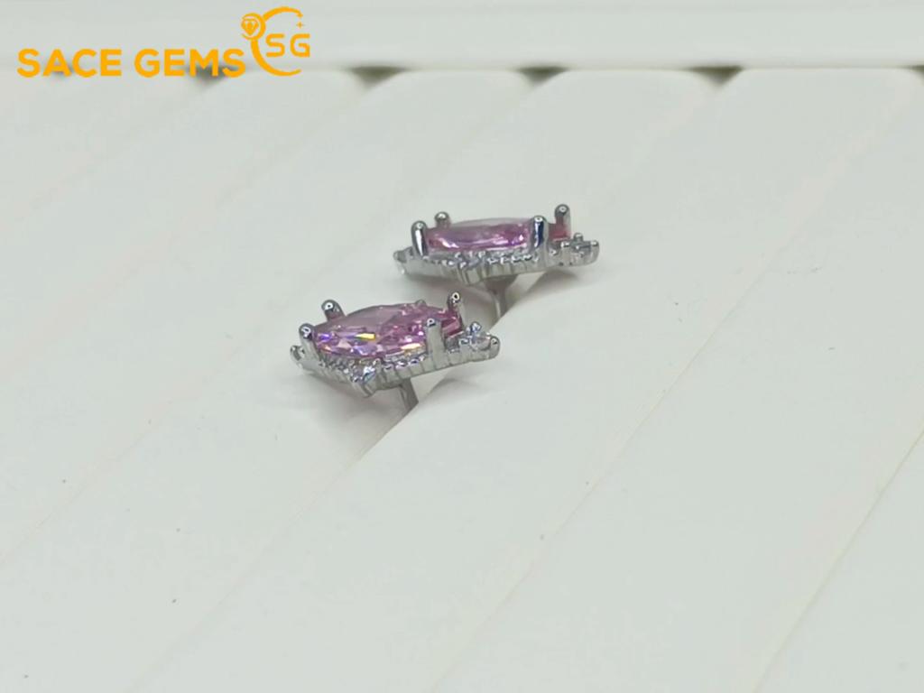 Sace Gems Классические серьги с цирконом из медного сплава для женщин, подарки на свадьбу