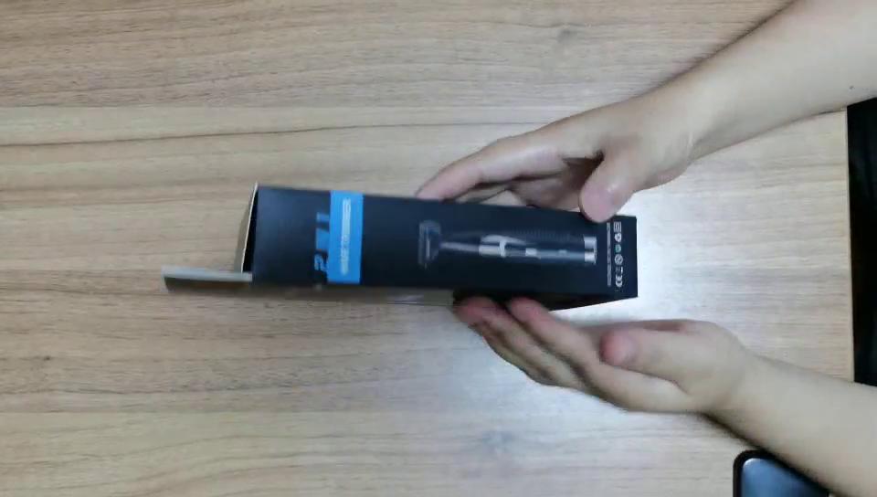 Electric Ear and Nose Hair Trimmer Set Dual Blade 2 In 1 Rechargeable Waterproof Dual Edge Blades for Easy Cleansing