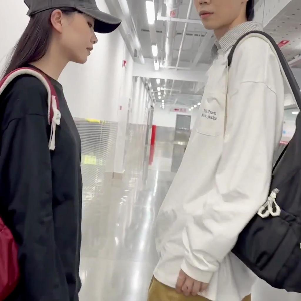 Letter Print Women Backpack Student Large Capacity School Bag Men Travel Backpack with Coin Purse