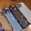 Роскошный квадратный блестящий силиконовый чехол с покрытием для iPhone 16 15 14 13 12 11 Pro Max X XR XS 7 8 Plus SE 2 2022 Мягкий чехол с пайетками Fashion SE 2020