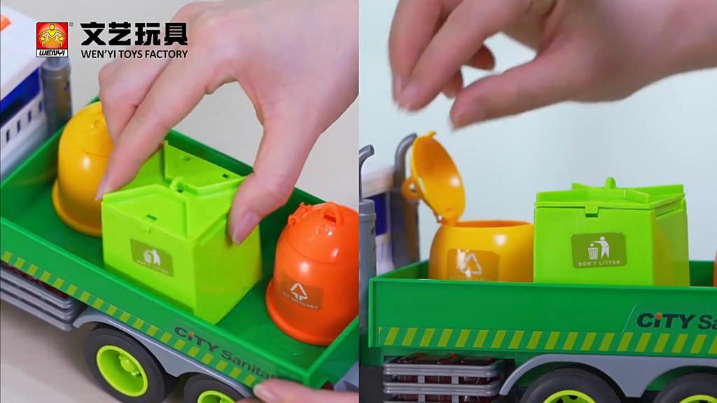 Детские игрушки Инерционная инженерная машина Звук и свет История Мусоровоз Кран Санитарный грузовик Модель Игрушка