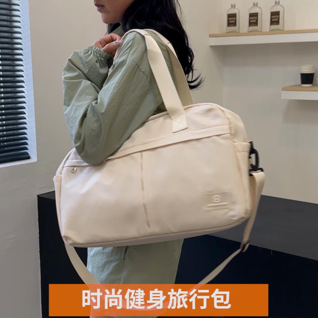 Gym Bag Dry and Wet Separate Large Capacity Sleeve Trolley Case Handbag Short Distance Luggage Bag Storage Bag