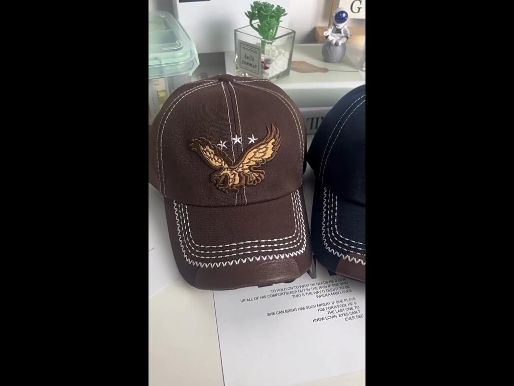 3D бейсболка с вышивкой орла, мужская кепка в стиле хип-хоп на плоской подошве, бейсболка с бейсболкой