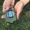 Военный линзовый прицельный компас для пеших прогулок, кемпинга, охоты на открытом воздухе, компас, тактический компас для выживания, компактный ручной компас с сумкой для переноски