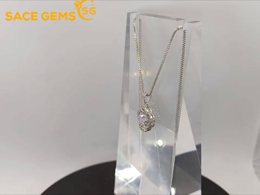 Sace Gems Женский кулон из медного сплава с цирконом, модный подарок