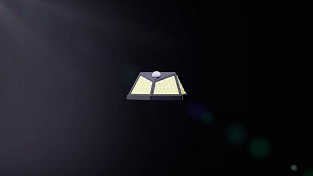 Интеллектуальный уличный солнечный настенный светильник с индукционным датчиком, 100 светодиодов, подходит для веранды, двора, террасы, гаража, сада, энергосберегающее освещение.