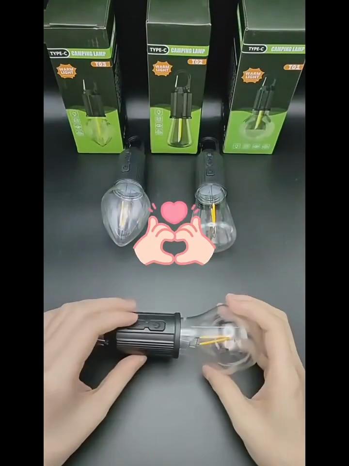 Солнечный светодиодный кемпинговый фонарь, перезаряжаемый через USB C, портативный свет для палатки, водонепроницаемый, ручной, подвесной, для улицы, для рыбалки, барбекю, походов