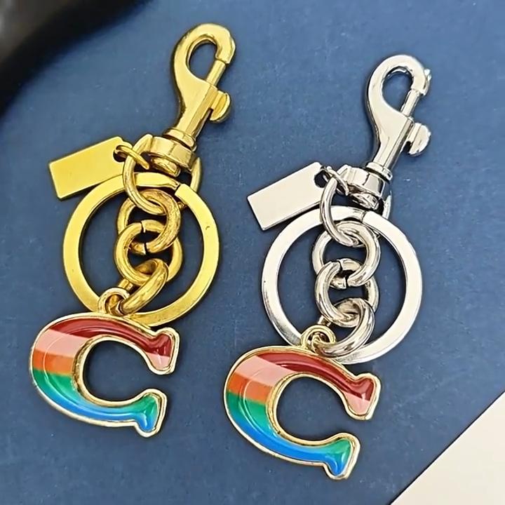 Подвеска-сумка Радуга C с металлическим брелоком для модного декора сумки