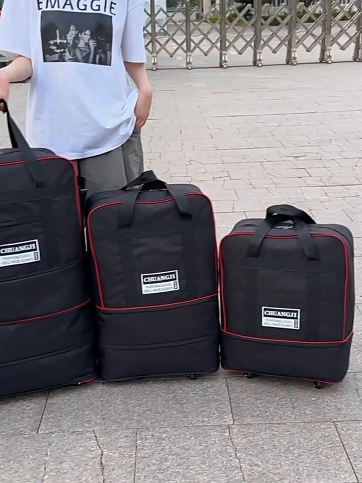 1/2/3 слоя 4/5 колес дорожная сумка водонепроницаемый портативный дорожный чемодан на колесиках сумка-переноска унисекс расширяемые складные сумки-оксфорды для багажа