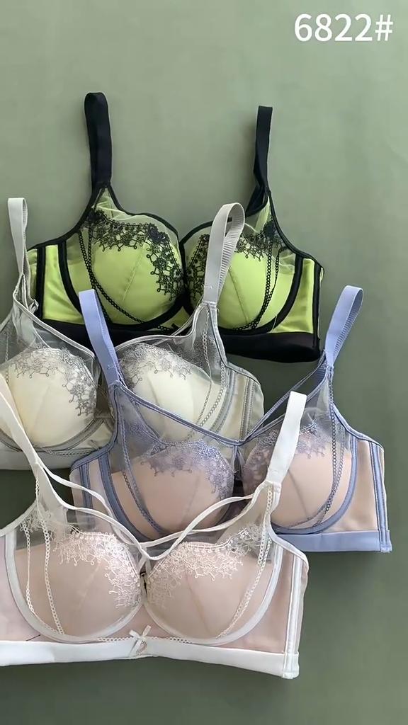 Soft Underwire Push-up Bra, Thin Lace Underwear, Small Chest Push-up, Non-empty Cup Sexy Bra
