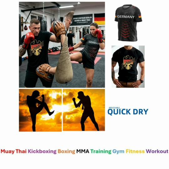 Retro Vintage T Shirt Deutschland Germany Eagle 3D Print Muay Thai MMA Kick Boxing National Flag Short Sleeve Quick Dry Streetwear Unisex Men Women